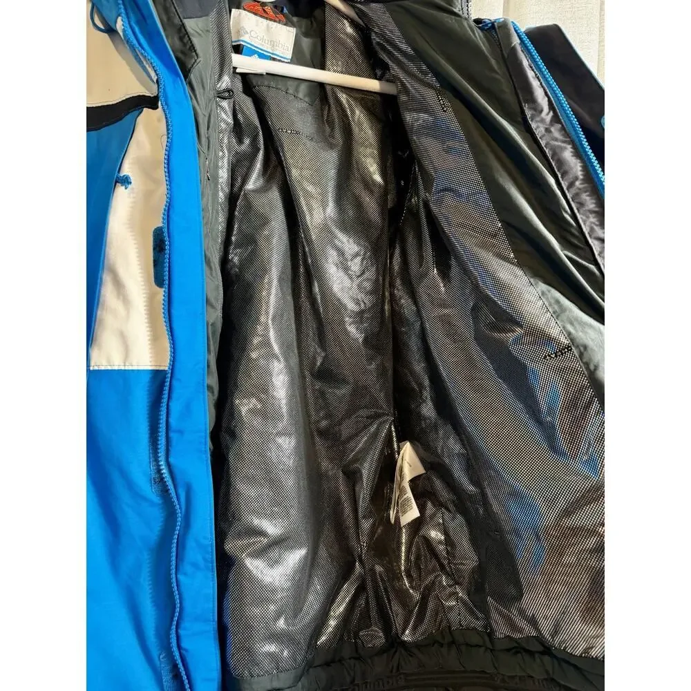 Columbia Whirlibird Interchange Omni-Heat Jacket Blue White Black Men’s L - Picture 4 of 16